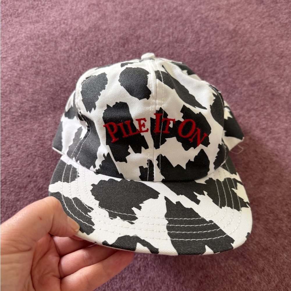Vintage Cow print trucker hat